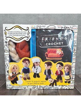 Friends Crochet Kit Central Perk Couch Thanksgiving Turkey Hobby Gift Fun New